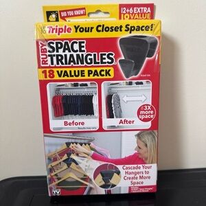 Ruby Space Saving Triangles 18-Piece Closet Storage Value Pack NEW in Box